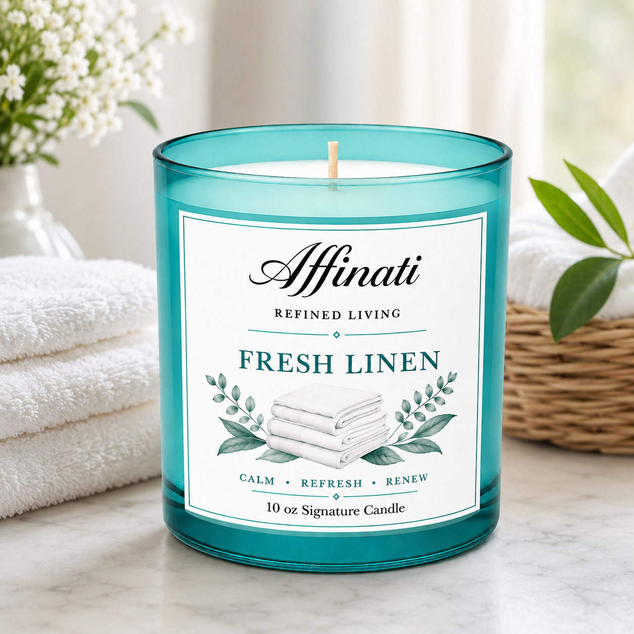 Fresh Linen Signature Candle